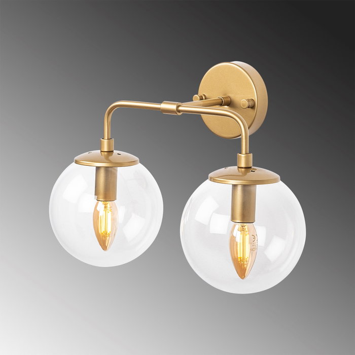 Opviq Horn - 12211 Lámpara de pared dorada